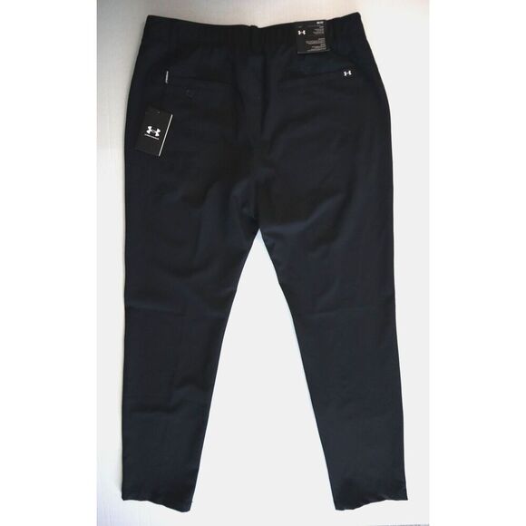 Under Armour 1364410-001 Men's Sz 36x32 Black Golf Drive Tapered Pants - Picture 2 of 11